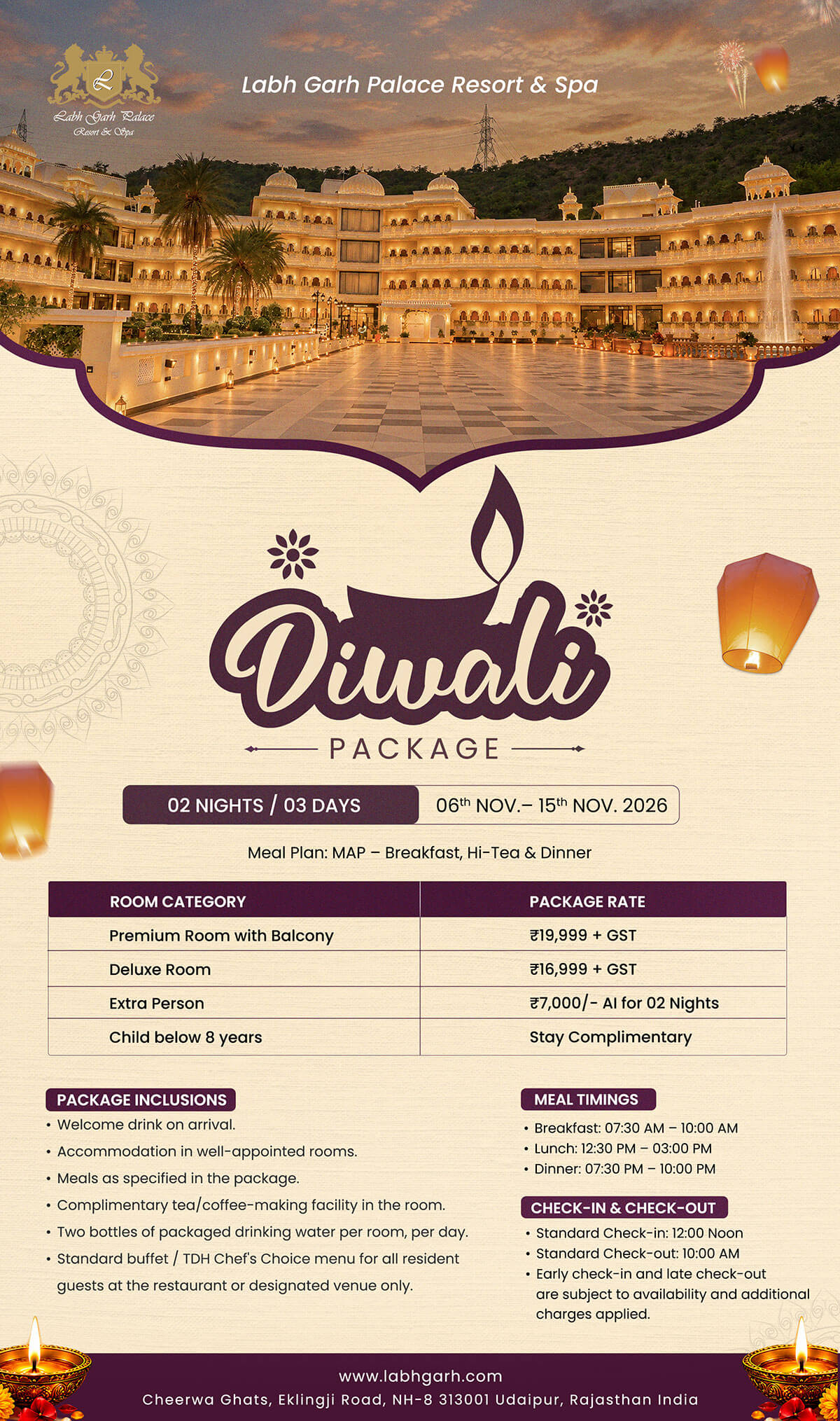 Luxury resort in Udaipur