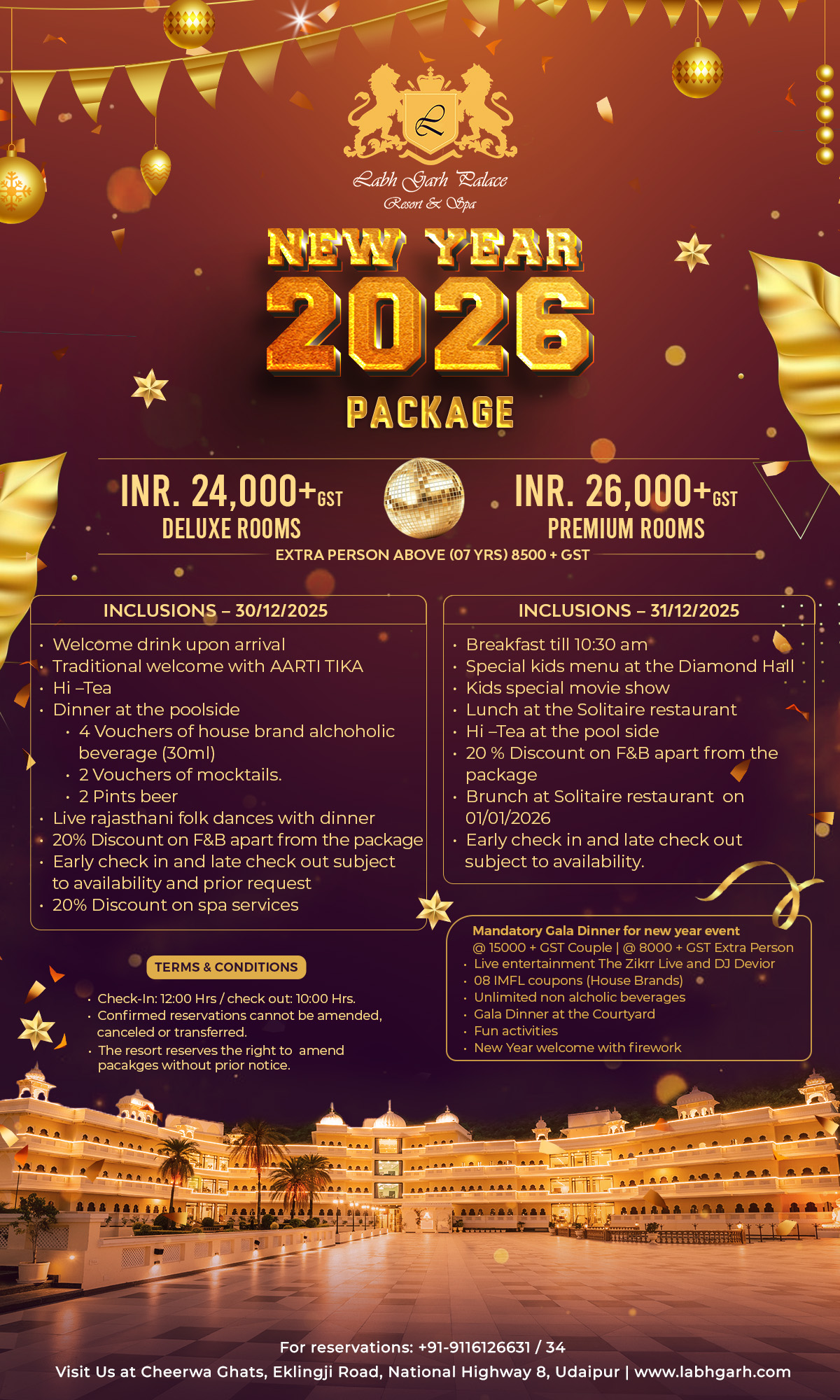 Luxury resort in Udaipur